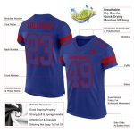 Custom Name and Number Personalized Royal-Red Authentic Football Jersey - Team Jersey Personalized Royal Royal-Red Mesh Authentic