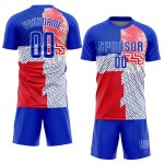 Personalized Royal Red Soccer Jersey - Sublimation Uniform for Teams and Players Personalized Royal Royal-Red Sublimation