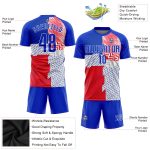 Personalized Royal Red Soccer Jersey - Sublimation Uniform for Teams and Players Personalized Royal Royal-Red Sublimation