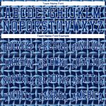 Custom Name and Number Authentic Baseball Jersey - Personalized Royal White 3D Pattern Design Personalized Royal Royal-White