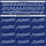 Personalized Authentic Baseball Jersey - Royal White Team Spirit Apparel Personalized Royal Royal-White Authentic Baseball