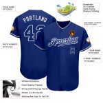 Personalized Authentic Baseball Jersey - Royal White Team Spirit Apparel Personalized Royal Royal-White Authentic Baseball