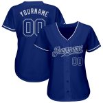 Personalized Authentic Baseball Jersey - Royal White Team Spirit Apparel Personalized Royal Royal-White Authentic Baseball
