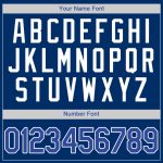 Custom Name & Number Baseball Jersey - Personalized Royal White Authentic Team Jersey Personalized Royal Royal-White Authentic