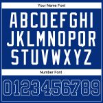 Custom Name and Number Personalized Royal-White Sleeveless Baseball Jersey - Authentic Team Gear Personalized Royal Royal-White