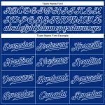 Custom Name and Number Personalized Royal-White Sleeveless Baseball Jersey - Authentic Team Gear Personalized Royal Royal-White