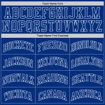 Custom Name and Number Personalized Authentic Royal White Basketball Jersey - Throwback Team Design Personalized Royal Royal-White