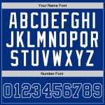 Custom Name and Number Personalized Authentic Royal White Basketball Jersey - Throwback Team Design Personalized Royal Royal-White