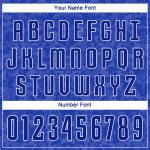 Custom Name and Number Personalized Soccer Uniform Jersey - Royal White Sublimation Team Gear Personalized Royal Royal-White