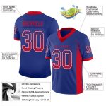 Custom Name and Number Football Jersey - Personalized Royal Scarlet-White Mesh Drift Fashion Team Jersey Personalized Royal