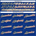 Personalized USA Flag Vintage Cream T-Shirt with Custom Team Name & Number - Performance Shirt Personalized Royal Vintage