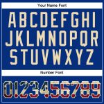 Personalized USA Flag Vintage Cream T-Shirt with Custom Team Name & Number - Performance Shirt Personalized Royal Vintage