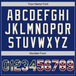 Custom Name and Number Vintage USA Flag Baseball Jersey - Personalized Cream Team Apparel Personalized Royal Vintage USA