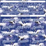 Custom Animal Crane Performance T-Shirt with Personalized Name and Number - Royal White 3D Pattern Design Personalized Royal