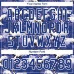Custom Animal Crane Performance T-Shirt with Personalized Name and Number - Royal White 3D Pattern Design Personalized Royal