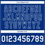Custom Name and Number Bomber Varsity Jacket - Personalized Royal White 3D Pattern Full-Snap Letterman дизайн Personalized