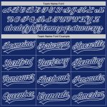 Custom Name and Number Baseball Jersey with 3D Pattern Design in Royal White - Authentic Team Apparel Personalized Royal
