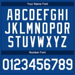 Custom Name and Number Baseball Jersey - Personalized Royal White Authentic Team Jersey Personalized Royal White Authentic