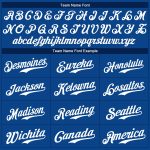 Custom Name and Number Baseball Jersey - Personalized Royal White Authentic Team Jersey Personalized Royal White Authentic