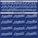Personalized Authentic Sleeveless Baseball Jersey - Royal White Color Personalized Royal White Authentic Sleeveless Baseball
