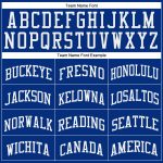 Custom Personalized Basketball Jersey with Name and Number - Royal White Authentic Throwback Style Personalized Royal White