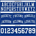 Custom Name & Number Basketball Shorts - Personalized Authentic White Throwback Team Style Personalized Royal White Authentic