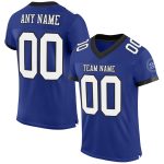 Custom Authentic Football Jersey - Personalized Royal White-Black Mesh Team Name & Number Personalized Royal White-Balck