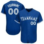Custom Name and Number Personalized Baseball Jersey - Royal White Team Jersey Personalized Royal White Baseball Jersey Team