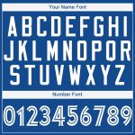 Custom Name and Number Personalized Baseball Jersey - Royal White Team Jersey Personalized Royal White Baseball Jersey Team