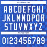 Custom 3D Pattern Baseball Jersey - Personalized Royal White-Black Design with Name and Number Personalized Royal White-Black