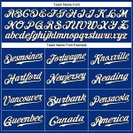 Custom Name and Number Authentic Baseball Jersey - Personalized Royal White-Black Team Jersey Personalized Royal White-Black