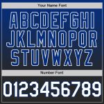 Personalized Authentic Baseball Jersey - Royal White-Black Fade Fashion Design Personalized Royal White-Black Authentic Fade