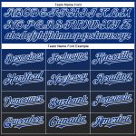Personalized Authentic Baseball Jersey - Royal White-Black Fade Fashion Design Personalized Royal White-Black Authentic Fade