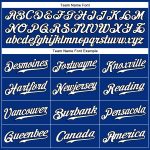 Custom Name and Number Authentic Baseball Jersey - Personalized Royal White-Black Sleeveless Team Gear Personalized Royal