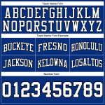 Custom Name and Number Authentic Throwback Basketball Shorts in Royal White-Black, Personalized Team Apparel Personalized