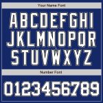 Custom Authentic Baseball Jersey - Personalized Royal White Black-Gray Name & Number Personalized Royal White Black-Gray