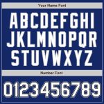 Custom Name and Number Two Tone Bomber Varsity Jacket - Personalized Royal White Black-Gray Full-Snap Letterman Jacket Personalized