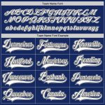 Custom Name and Number Personalized Hockey Jersey - Royal White-Black Team Jersey Personalized Royal White-Black Hockey Jersey