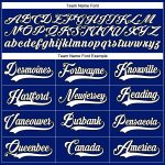 Custom Name Number Personalized Royal Black White Hockey Jersey Lace Neck Personalized Royal White-Black Hockey Lace Neck