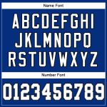 Custom Name & Number Authentic Football Jersey - Personalized Royal White-Black Mesh Personalized Royal White-Black Mesh