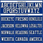 Custom Name & Number Authentic Football Jersey - Personalized Royal White-Black Mesh Personalized Royal White-Black Mesh