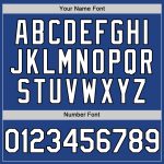 Custom Name and Number Baseball Jersey - Authentic Throwback Design, Royal White-Black Mesh, Personalized Team Gear Personalized