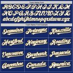 Custom Name Number Baseball Jersey Authentic Raglan Sleeves Royal White Black Old Gold Personalized Team Apparel Personalized