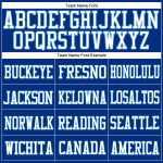 Custom Personalized Royal White Electric Blue Football Jersey with Name & Number - Authentic Team Gear Personalized Royal