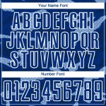 Custom Sublimation Soccer Jersey - Personalized Royal White Geometric Shapes with Team Name and Number Personalized Royal