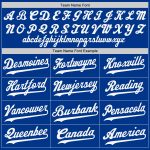 Personalized Authentic Baseball Jersey in White-Gold Royal Style Personalized Royal White-Gold Authentic Baseball Jersey
