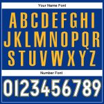 Custom Name and Number Baseball Jersey - Authentic White-Gold Royal Team Jersey Personalized Royal White-Gold Authentic Baseball