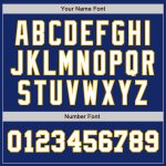 Custom Name Number Two Tone Baseball Jersey - Personalized Royal White Gold Authentic Team Jersey Personalized Royal White-Gold