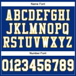 Custom Football Jersey with Personalized Name and Number - Royal White-Gold Mesh Authentic Team Gear Personalized Royal White-Gold