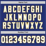 Custom Name and Number Personalized White-Gold Mesh Football Jersey - Authentic Throwback Team Jersey Personalized Royal